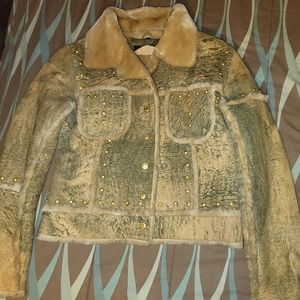 Like New Baby Phat Genuine Leather Jacket Sz M